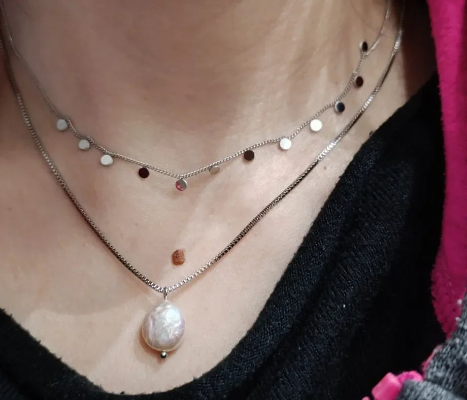 Zenat Golden Star Heart Bohemian Chain Necklace