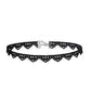 Zenat Neo-Gothic Black Lace Punk Choker Necklace
