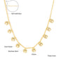 Zenat Golden Chains Necklaces Star Heart Stainless Steel