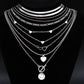 Zenat Stackable Butterfly Heart Star Pearl Moon Pendant