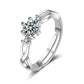 Zenat Vintage Hollow Zircon Adjustable Ring
