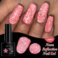 Zenat Bright Red Sparkling Glitter Gel Nail Polish