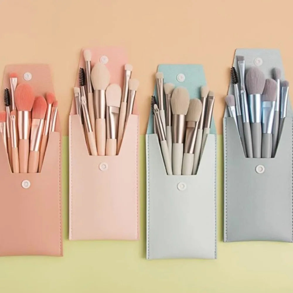 Zenat 8-Piece Premium Makeup Brush Set with Bag