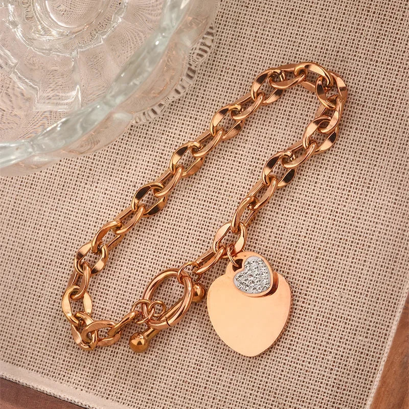 Zenat No Fade Stainless Steel Gold Plated Bracelet