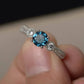 Zenat Sea Blue Cubic Zirconia Women’s Ring