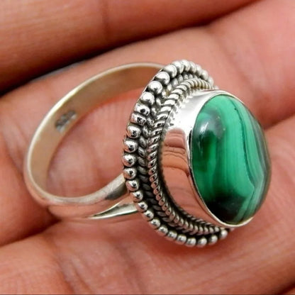 Zenat Victorian Women’s Faux Turquoise Carved Ring