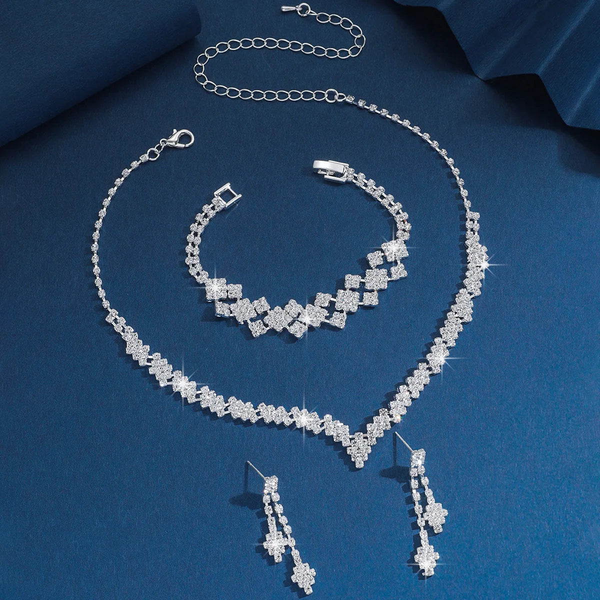 Zenat 3-4 Piece Women's Wedding Jewelry Set
