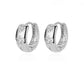 Stainless Steel Evil Eye Earrings for Women 2024 Trend Gold Color Round Circle Hoop Earrings Luxury Wedding Jewelry aretes