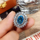 Zenat Sea Blue Cubic Zirconia Women’s Ring
