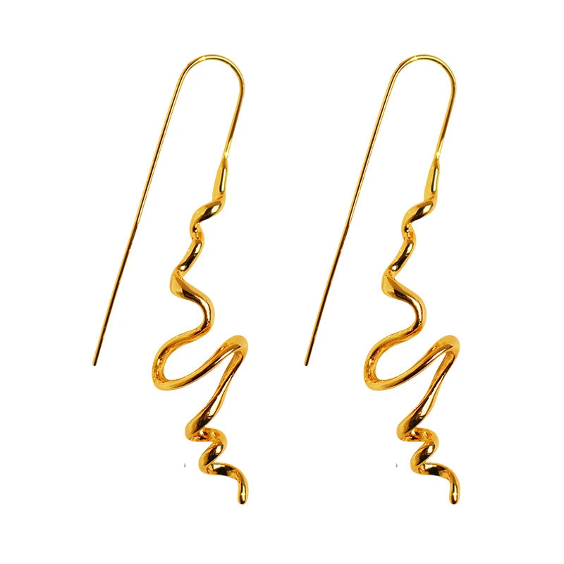 Zenat 3D Abstract Earrings – Stylish Retro Women Jewelry