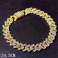 Zenat Iced Out Chunky Cuban Anklet for Women