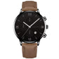 Zenat Geneva Wristwatch Alloy Case Leather