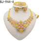 Zenat Dubai 24K Gold Plated Wedding Jewelry Set