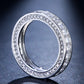 Luxury Female White Crystal Stone  Ring Irregular Zirconia Wedding Rings for Women Trendy Geometric Zircon Engagement Ring