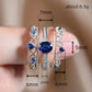 Zenat Blue Cube Zircon Elegant Ring