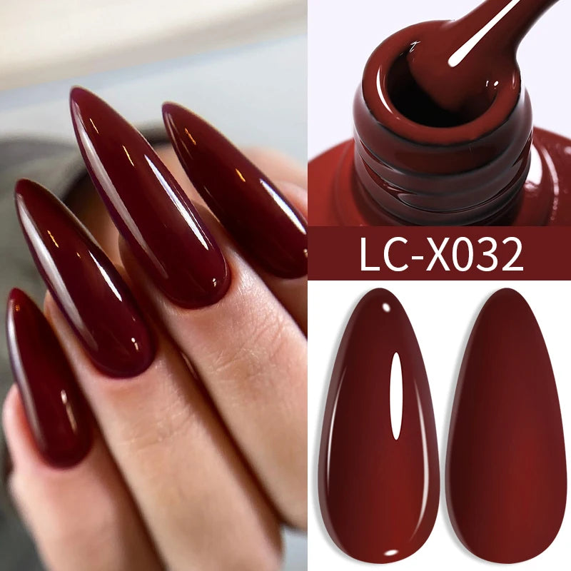Zenat Red Autumn Winter Gel Nail Polish