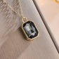 Trendy Square Stainless Steel Zirconia Earrings For Women Girls Gold Color Metal Crystal Earring Party Birthday Daily Jewelry