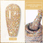 Zenat Bright Red Sparkling Glitter Gel Nail Polish