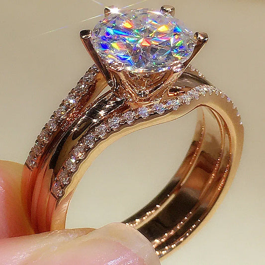 Zenat Unique Rose Gold Color Rings – Women