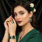 Zenat 5Pcs Set Luxury Rhinestone Watch Quartz Bracelet Set