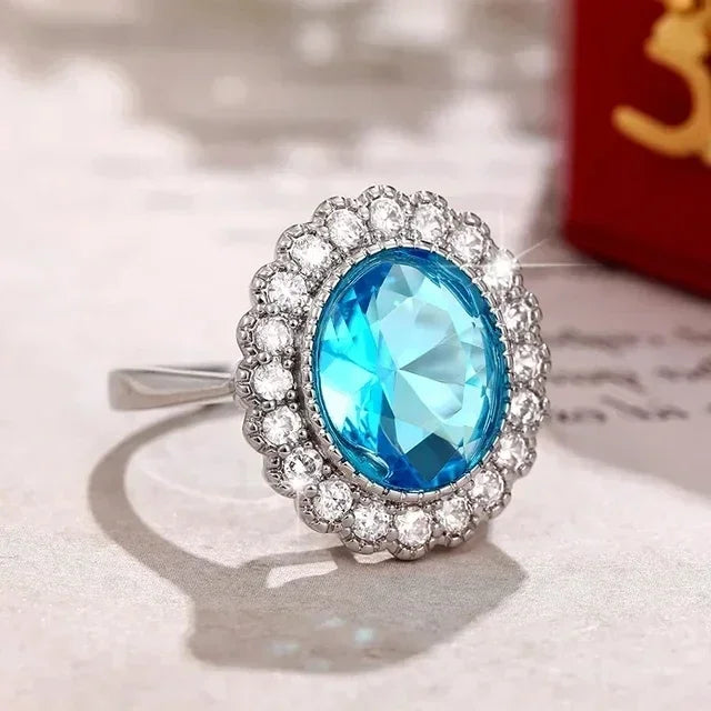 Zenat Sparkling Crystal Zircon Women's Ring