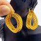 Zenat Dubai Gold Plated Hollow Earrings – Fine Jewelry
