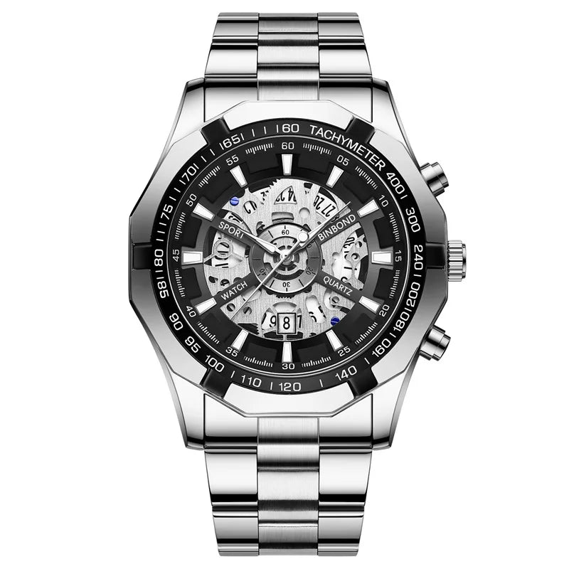 Zenat 2025 Luxury Men’s Quartz Stainless Steel Watch