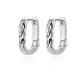 Zenat Elegant Round Hoop Earrings – Luxury Stainless Steel