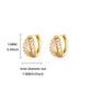 Zircon Geometric Snake Earrings for Women Multi Layered Gold Color Small Hoop Earrings Fashion Ear Piercing Wedding Jewelry