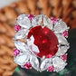 Zenat Colorful Green Cubic Zirconia Rings