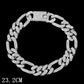 Zenat Iced Out Chunky Cuban Anklet for Women