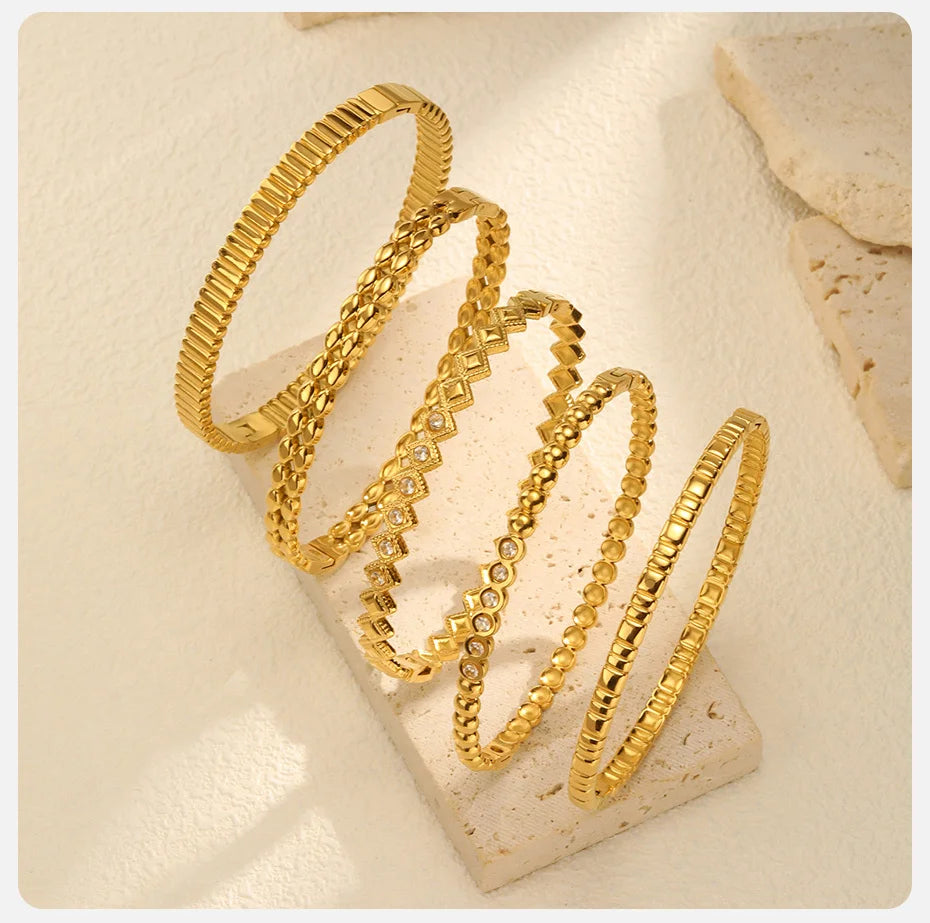 Vnox Romantic Zircon Bracelet For Women No Fading