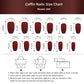 Zenat 24Pcs Short Coffin Press-On Nails