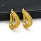 Zenat Dubai Gold Plated Hollow Earrings – Fine Jewelry
