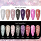 Zenat Bright Red Sparkling Glitter Gel Nail Polish