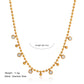 Zenat Vintage Round Zircon Tassel Pendant Necklace