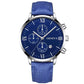 Zenat Geneva Wristwatch Alloy Case Leather
