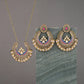 Zenat Luxury Retro Ethnic Carved Jhumka Set