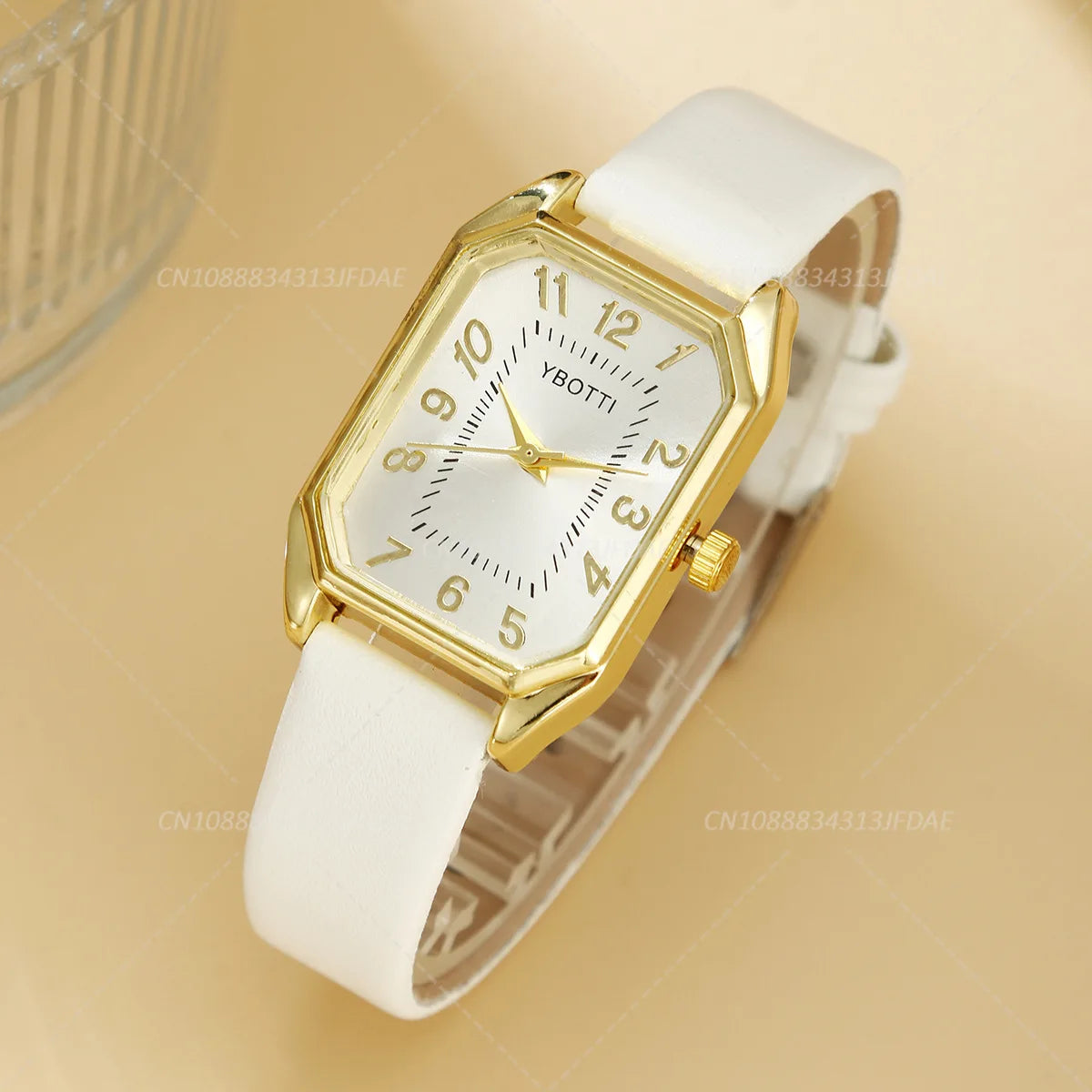 Luxury Fashion Square Women's Watches Brand Ladies Quartz Wristwatch Classic Simple Femme Blue Leather Band