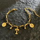 Named Letters 18K Gold-plated Stainless Steel Bracelet
