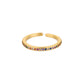 Zenat Mini Green Zircon Adjustable Ring