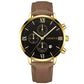 Zenat Geneva Wristwatch Alloy Case Leather