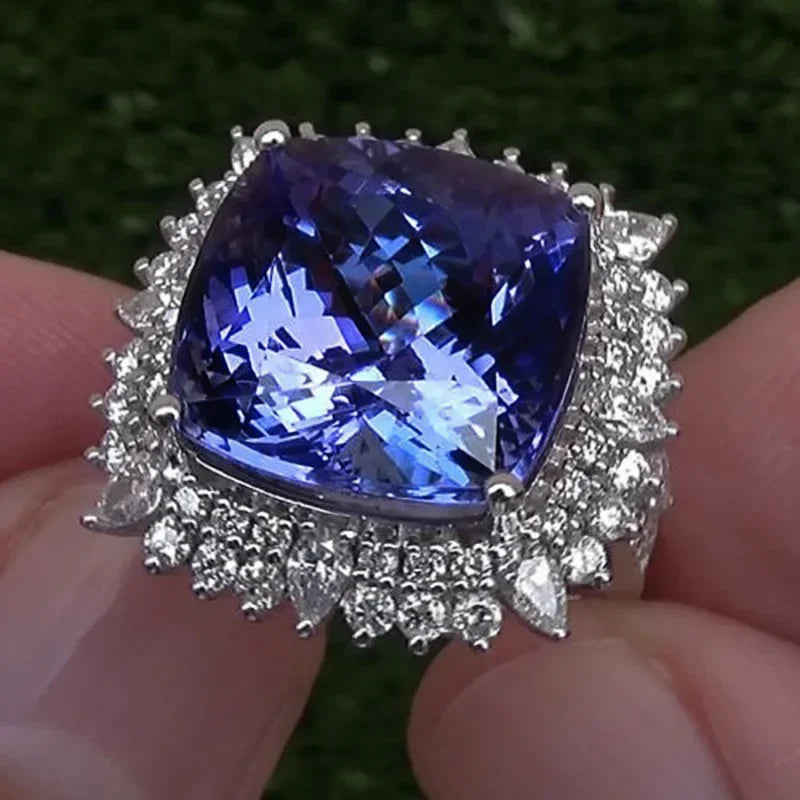 Zenat Sparkling Crystal Zircon Women's Ring