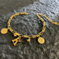 Named Letters 18K Gold-plated Stainless Steel Bracelet