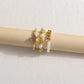 Trendy Cute Bohemia Pearl Flower Acrylic Beaded Rings Party Jewelry Finger Ring Set Women Ring