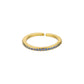 Zenat Mini Green Zircon Adjustable Ring