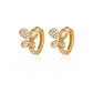 Stainless Steel Evil Eye Earrings for Women 2024 Trend Gold Color Round Circle Hoop Earrings Luxury Wedding Jewelry aretes