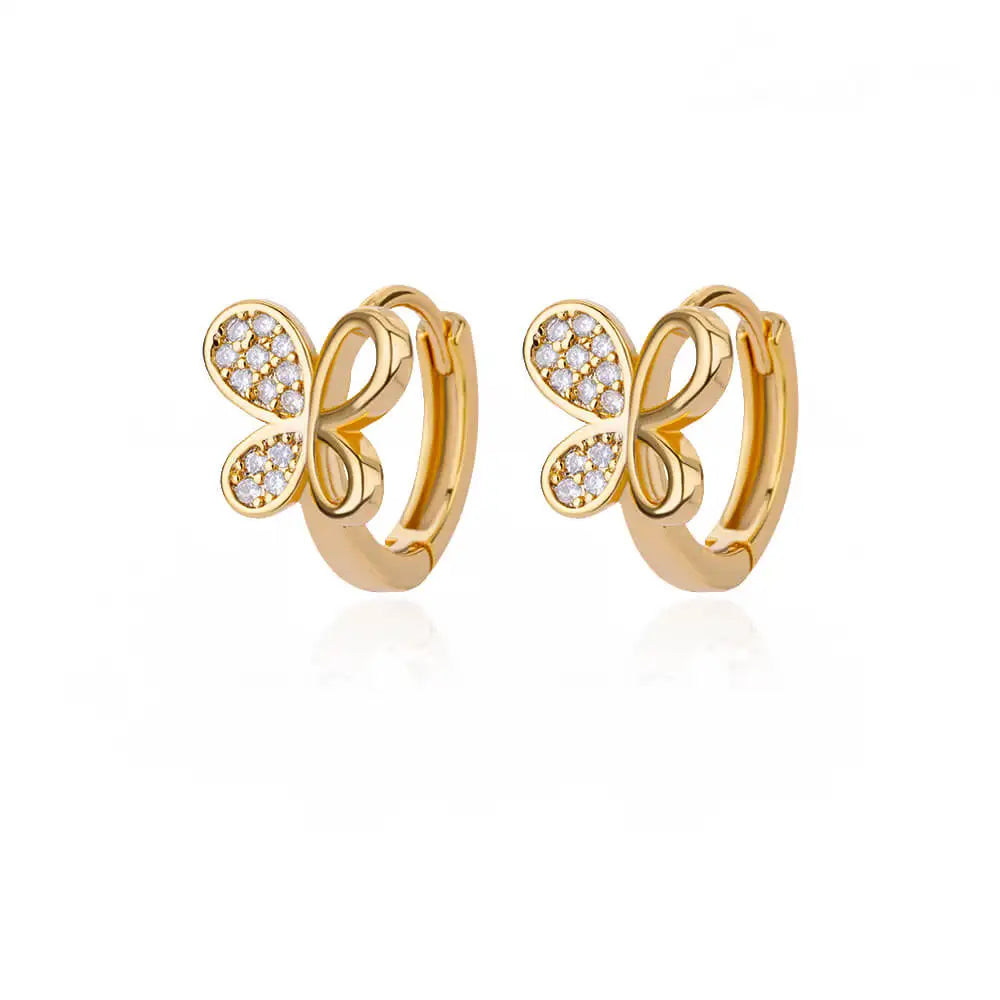 Stainless Steel Evil Eye Earrings for Women 2024 Trend Gold Color Round Circle Hoop Earrings Luxury Wedding Jewelry aretes