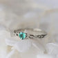 Zenat Green Oval Crystal Party Women's Ring