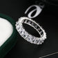 Fashion Luxury Multicolor Charm Zircon Wedding Rings for Women Round Square Stone Party Ring Jewelry